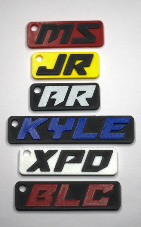 Personalized Racing Keychains